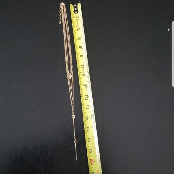 Multilayer Long Golden necklace - Picture 4 of 5